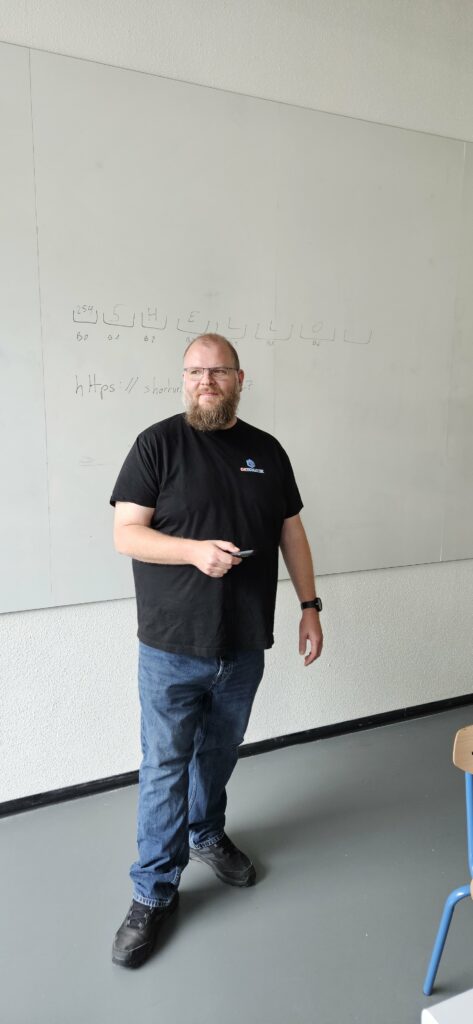 Olivier Reutenauer pendant une formation