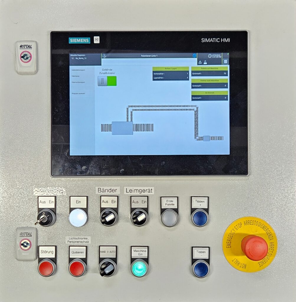Pupitre avec écran tactile Siemens MTP1200 Unified Comfort